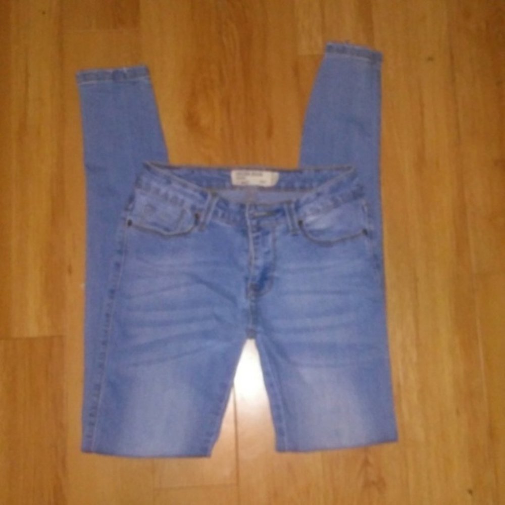 Encore Blue Denim Super Skinny Jeans Sz 0
